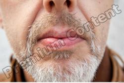 Mouth Man Casual Average Bearded Street photo references